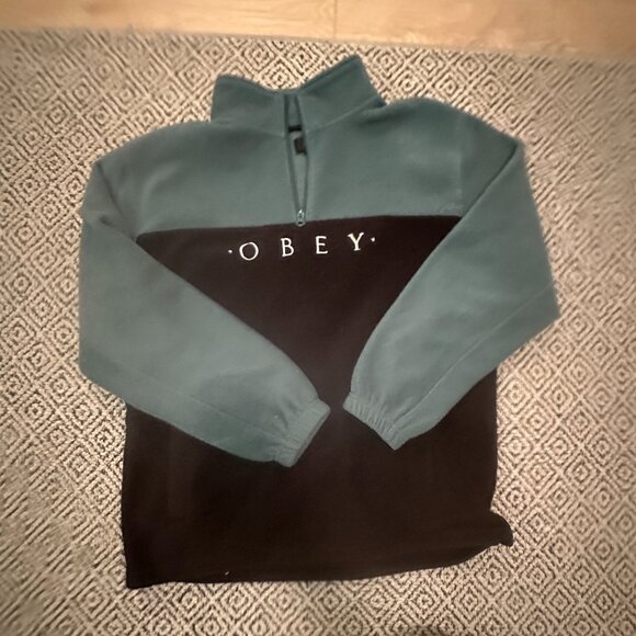 Obey Zip-Up Fleece Hoodie - Picture 3 of 4